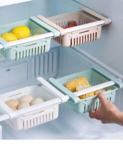 מגירות אחסון למקרר – נשלפות ונפתחות לרוחב לחיסכון במקום